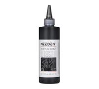 MEEDEN Mars Black Acrylic Paint: 250ml/8.8oz Soft Body Bulk Acrylic Colours in Squeeze Bottle - Fluid Flow Art Paints for Adults Artists Canvas Art Painting