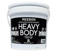 MEEDEN Mars Black Acrylic Paint: 2L/67.64oz Heavy Body Gloss Art Paint - 0.528 Gallon Bulk Thick Black Paints for Canvas Crafts Furniture Painting