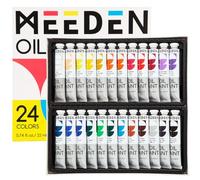 MEEDEN Oil Paint Set: Non-Toxic 24 x 22ml (0.74 oz) Color Oil Paints | Oil Color for Adults Students Beginners, Rich Pigment Art Paints for Canvas Painting