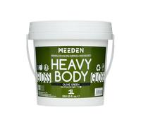 MEEDEN Olive Green Acrylic Paint: 1L /33.8oz Heavy Body Gloss Finish | Thick Art Paints Non-Toxic for Canvas Crafts Painting