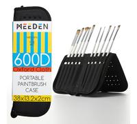 MEEDEN Paint Brush Case Empty, 38 X 26.7 CM Zippered Painting Brush Holder, Organization and Storage Bag for Artist Paint Brush (NOT Included Brushes)