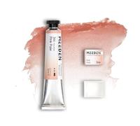 MEEDEN Professional Artist Watercolour Paint: Pink Pale - 15ml/0.5oz | Water colour Tube, Semi-Moist Pigment Half Pan and Empty Matching Half Pan for Artists Pros