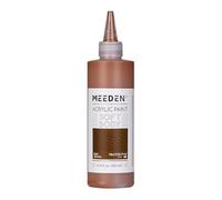 MEEDEN Raw Sienna Acrylic Paint: 250ml/8.8oz Soft Body Bulk Acrylic Colours in Squeeze Bottle - Fluid Flow Art Paints for Artists Canvas Painting