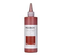 MEEDEN Red Ochre Acrylic Paint: 250ml/8.8oz Soft Body Bulk Acrylic Colours in Matte Finish - Fluid Flow Art Paints for Artists Canvas Painting