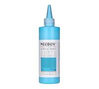 MEEDEN Soft Body Acrylic Paint: Blue Pale 250ml/8.8oz Bulk Acrylic Colours in Squeeze Bottle - Fluid Flow Art Paints for Artists Canvas Painting