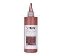 MEEDEN Soft Body Acrylic Paint: Burnt Sienna 250ml/8.8oz Bulk Acrylic Colours in Squeeze Bottle - Fluid Flow Art Paints for Artists Canvas Painting