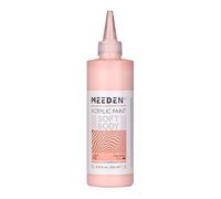 MEEDEN Soft Body Acrylic Paint: Light Pink 250ml/8.8oz Bulk Acrylic Colours in Squeeze Bottle - Fluid Flow Art Paints for Artists Canvas Painting