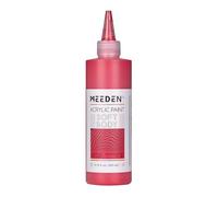 MEEDEN Soft Body Acrylic Paint: Naphthol Red Light 250ml/8.8oz Bulk Acrylic Colours in Squeeze Bottle - Fluid Flow Art Paints for Artists Canvas Painting