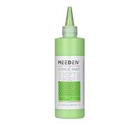 MEEDEN Soft Body Acrylic Paint: Yellow Green Light 250ml/8.8oz Bulk Acrylic Colours in Squeeze Bottle - Fluid Flow Art Paints for Artists Canvas Painting