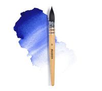 MEEDEN Watercolor Brushes Professional - Synthetic Squirrel Hair Artist Paint Brushes Set with Beech Wood Handle Great for Artists Hobbyists Size 9