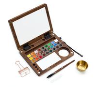 MEEDEN Watercolor Travel Paint Set: Portable Plein Air Painting Kit