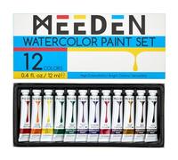 MEEDEN Watercolour Paint Tubes Set: 12 x 12ml (0.4 oz) Colors Painting Set