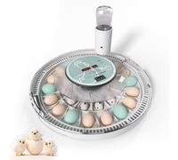 MeeF incubators for Hatching 28 Eggs,Independent atomizing humidifier, Auto Flip, Additional Equipped Well as Duck and Goose Egg Trays That can Hold 12 Eggs.