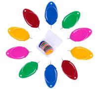 meeggrace Needle Threader, Small Needle Eye Threader Tool, Easy Threader for Machine and Hand Sewing, Fast and Precise Threading, Ideal for Needlework, with Transparent Box, 5 Colors in A Box(10PCS)