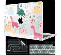 MEEgoodo Case for M4 MacBook Pro 16 inch Case 2024 2023 2021, Fit Model A3403/A3186/A2991/A2780/A2485 M3 M2 M1 Pro/Max Chip, Laptop Hard Shell Cases with Keyboard & Camera Cover,Cute Dinosaurs