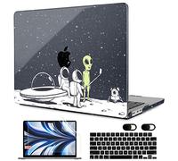 MEEgoodo Case for M5/M4/M3/M2 MacBook Air 13.6 inch Case 2026 2025 2024 2022, Fit Model A3449/A3240/A3113/A2681, Laptop Hard Shell Compatible with MacBook Air 13 inch, Astronauts & Alien