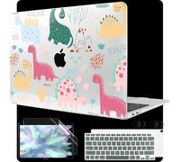 MEEgoodo for MacBook Air 13 inch Case 2021 2020 2019 2018 Released A2337 M1 A2179 A1932 with Touch ID, Plastic Hard Shell & Keyboard Cover Compatible with MacBook Air Case 13.3,Cute Dinosaurs