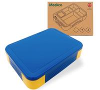 Meekco Adult Lunch Box with Compartments - Large Capacity, Leakproof, BPA-Free, Heat Resistant, Microwave & Dishwasher Safe Snack Box - Bento Box with Cutlery & Separate Pot from UK Seller