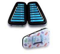 MEELAND Xylophone,16 Notes Glockenspiel , Metal Keys with Cartoon case and 4 Mallets, Professional Xylophone Instrument Music Teaching, Gifts (Blue)