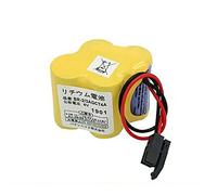 MEELER 1 PCS 6V 4400mAh BR-2/3AGCT4A Replacement Battery for FANUC A98L-0031-0025 CUSTOM-107 SHS749 ALIT0138 LIT0138 with Black Connector