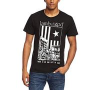 MEELOVE 100% Miss Men Fashion Shirt Men's Casual Shirt Lamb GOD Men's No One Left to Save Short Sleeve T-Shirt Black L