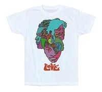 MEELOVE Nianlun Forever Changes T Shirt, Love, Psychedelic Design White 3XL