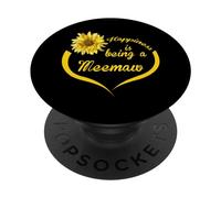 Meemaw Design: Happiness Is Being A Meemaw PopSockets Adhesive PopGrip