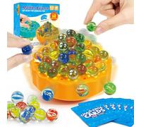 Meemazi Marbles Balance Game for Kids- 60 Colorful Marbles, Fun Family Board Games for Kids & Adults, Christmas Party Favors Game for Teens, Birthday