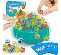 Meemazi Marbles Balance Game for Kids- 60 Colorful Marbles, Fun Family Board Games for Kids & Adults, Christmas Party Favors Game for Teens, Birthday
