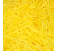 Meena Supplies 100g Packs Of Acid Free Shredded Tissue Paper Shred! Gift Hamper Stuffing Filler (Bright Yellow)