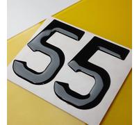 Meena Supplies 10x Wholesale Gel Letters Digits for Number Plates 3D 4D 3M - 5