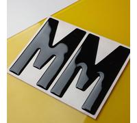 Meena Supplies 10x Wholesale Gel Letters Digits for Number Plates 3D 4D 3M - M