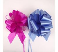 Meena Supplies 2x EXTRA LARGE 65mm Florist Pull Bow Pullbow Ribbons Wedding Pew (Fuchsia)