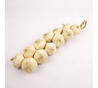 Meena Supplies 50cm Long Dozen 12x Hanging Onion Garlic a Rope String Artificial Fruit Vege (White)