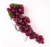 Meena Supplies Extra Large 30cm Long Premium Vines Of Artificial Grapes Fruit (Red)