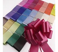 Meena Supplies Large 50mm Ribbon Pull Bow Pullbow Florist Pew 10m (Random Mix, 10 Bows)