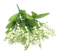 Meena Supplies Lily of the Valley Bunch - Artificial Flowers Gypsophila Bundle White Plastic