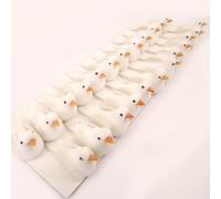 Meena Supplies Pack of 24 Tiny Mini White Cute Wedding Dove Artificial Birds