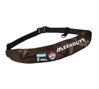 Meenoutt Automatic Inflatable Belt Pack Water Sports Jacket Waist Belt PFD for SUP Paddleboarding Fishing Boating Kayaking（fit 80-330 lbs） (Green Camouflage)