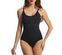 MeeQee Women Shaping Bodysuit Tummy Control Body Shaper Seamless Shapewear with Adjustable Straps Soft Waist Trainer Sculpting Camisole Leotards