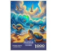 Meeresschildkröte Puzzle 1000-teilige Schwer Puzzle Spielzeug Lernspiel Impossible Herausforderung Spielzeug Für Erwachsene Kinder 38x26cm/1000pcs