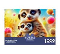 Meerkat, 1000-piece Jigsaw Puzzle, Artistic Assembly Experience Transforming Finished Image Into Striking Wall Feature, Elegant Decorative Accent Enhancing Modern Living Spaces, Suitable for Ages 12+,