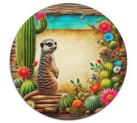 Meerkat 1000 Piece Jigsaw Puzzle Challenging & Educational Dults And Kids Challenging Game Creative for Travel Gifts,Present 1000pcs (67.5x67.5cm)