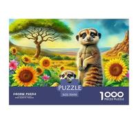 Meerkat, 1000-piece Jigsaw Puzzle, Exciting Problem Based Competition Fostering Determination Adaptability Quick Thinking, Enjoyable Social Pastime Encouraging Performance Driven Participation, Suitab
