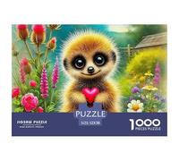 Meerkat, 1000-piece Jigsaw Puzzle, Visually Engaging Pastime Creating Frame Worthy Artwork upon Completion, Stylish Home Display Option Blending Leisure Creativity, Suitable for Ages 12+, 52x38cm/10
