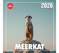 Meerkat 2026 Wall Calendar: Alert expressions and group antics from sandy homes