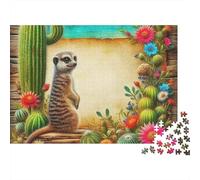 Meerkat 300 Piece Chromatic Other Realm Jigsaw Puzzle - Relaxing Brain Game, Educational Fun & Premium Home Décor (Family Bonding Activity)