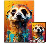Meerkat Colorful Jigsaw Puzzles for Adults, 1000 Piece Paper Jigsaw Puzzles Creative Family Game & Home Decor, for Teenagers 1000 PCS(38x26cm)