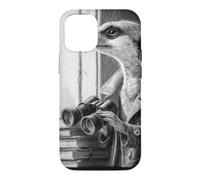 Meerkat Detective Trench Coat Binoculars Noir Art Case for iPhone 12/12 Pro