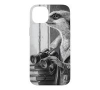 Meerkat Detective Trench Coat Binoculars Noir Art Case for iPhone 14 Plus